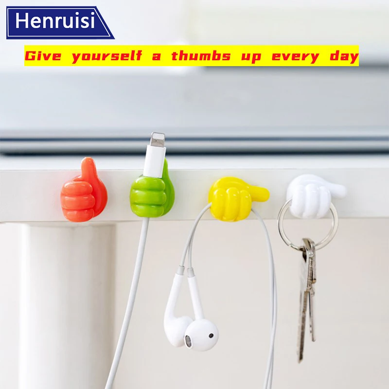 Self-Adhesive Wall Decoration Hook Creative Silicone Thumb Key Hanger Hook Home/Office Data Cable Clip Wire Desk Organize
Self-Adhesive Wall Decoration Hook Creative Silicone Thumb Key Hanger Hook Home/Office Data Cable Clip Wire Desk Organize