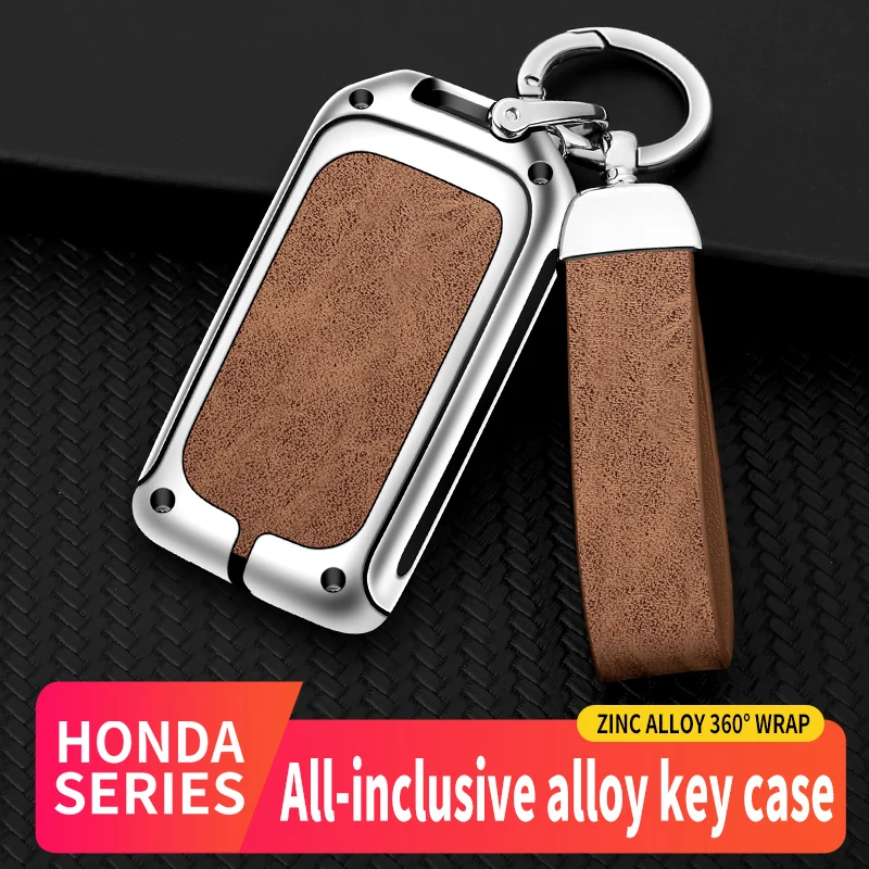 Alloy And Leather Car Key Case Cover For Honda CRV Pilot Accord Civic Jazz Jade Fit HR-V 2017 2018 Keyless Keychain Accessories
Alloy And Leather Car Key Case Cover For Honda CRV Pilot Accord Civic Jazz Jade Fit HR-V 2017 2018 Keyless Keychain Accessories
