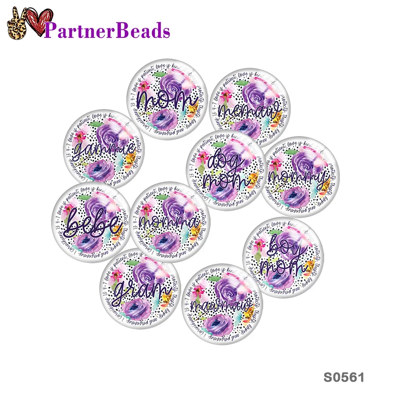 Words Mom Image printing DIY snap button accessories Fit bag hat Clothes shoes S0561
Words Mom Image printing DIY snap button accessories Fit bag hat Clothes shoes S0561