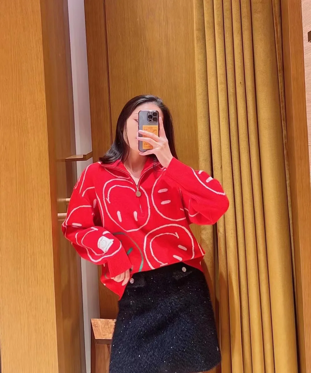 Women's Cartoon Pattern Embroidery Jacquard Sweater 2023 Spring New Ladies Zipper Turn Down Collar Long Sleeve Knitted Pullover
Women's Cartoon Pattern Embroidery Jacquard Sweater 2023 Spring New Ladies Zipper Turn Down Collar Long Sleeve Knitted Pullover