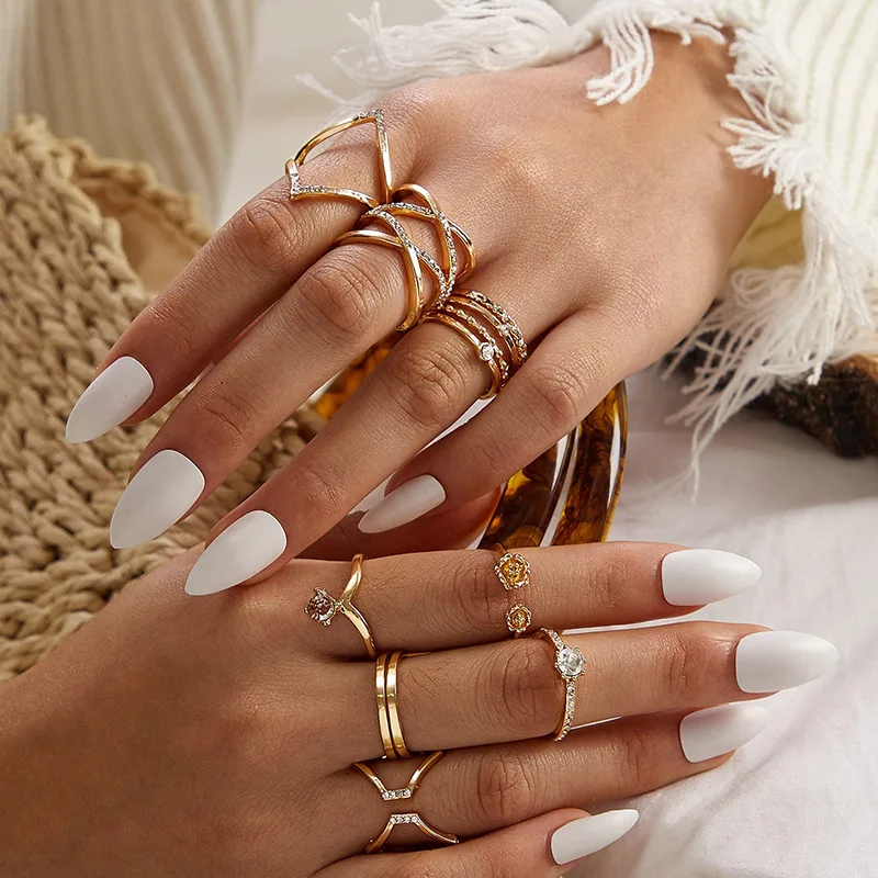 New 2022 Combination Ring Irregular Combination Cross Diamond Ring Set Of Eight Pieces
New 2022 Combination Ring Irregular Combination Cross Diamond Ring Set Of Eight Pieces