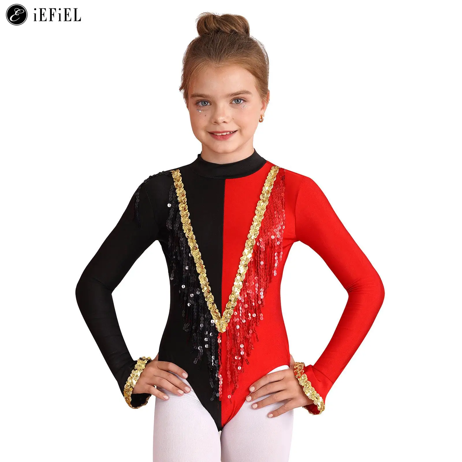 Kids Girls Sequins Tassel Latin Jazz Dance Leotard Unitard Holiday Party Circus Ringmaster Team Performance Costume Dancewear
Kids Girls Sequins Tassel Latin Jazz Dance Leotard Unitard Holiday Party Circus Ringmaster Team Performance Costume Dancewear