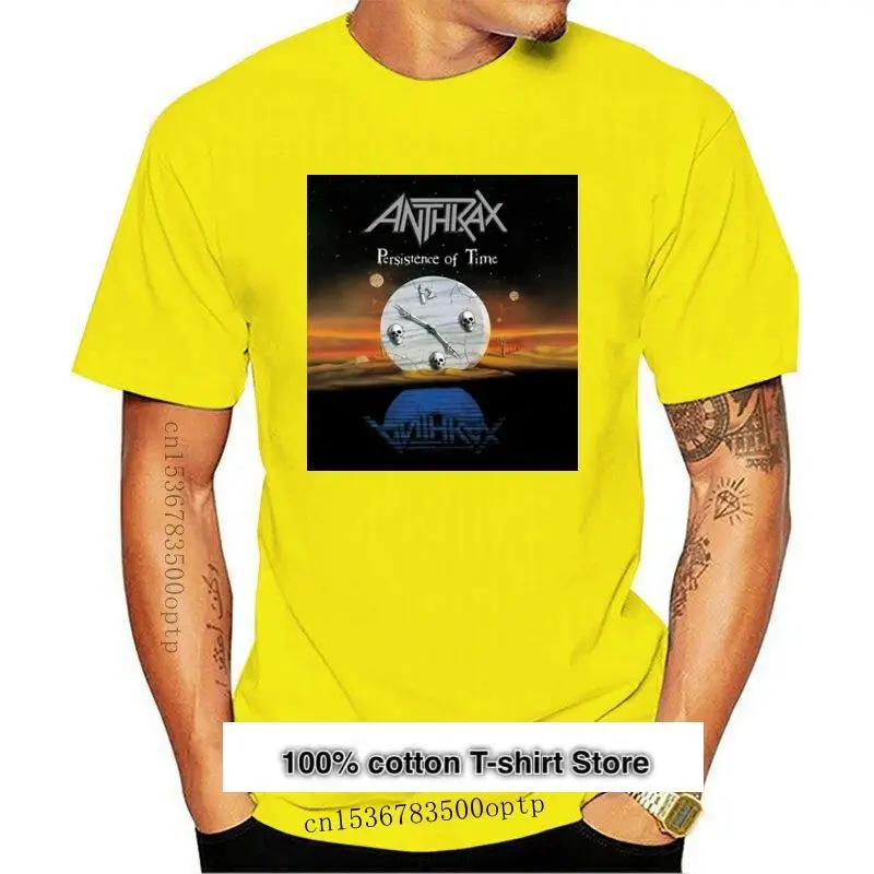 Anthrax-Camiseta de color negro, camisa de manga corta con estampado de "persiance of time", tallas S, M, L, XL, 4XL, 5XL
Anthrax-Camiseta de color negro, camisa de manga corta con estampado de "persiance of time", tallas S, M, L, XL, 4XL, 5XL