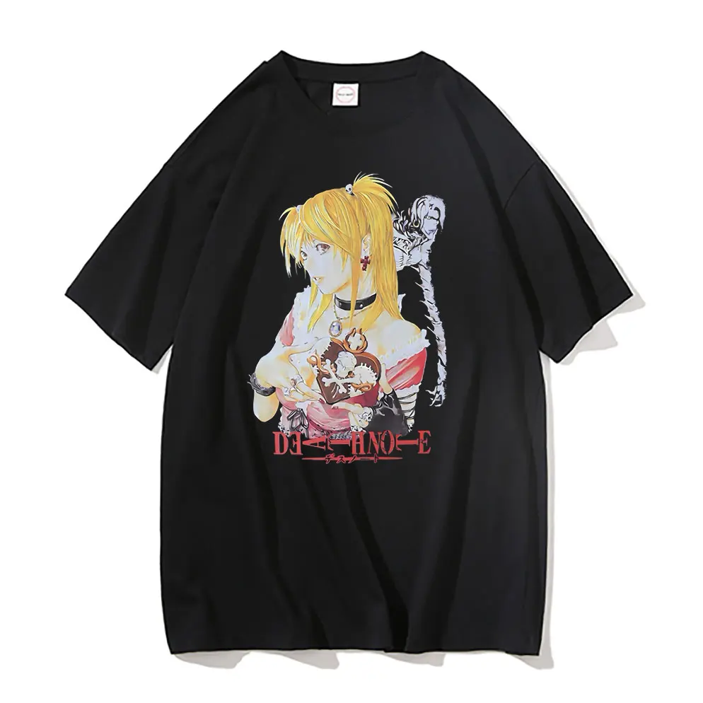 Anime Death Note MisaMisa Ryuk Graphic T Shirts Men's 90s Vintage Short Sleeve Tops Tshirt Men Women Manga Oversized T-shirts
Anime Death Note MisaMisa Ryuk Graphic T Shirts Men's 90s Vintage Short Sleeve Tops Tshirt Men Women Manga Oversized T-shirts