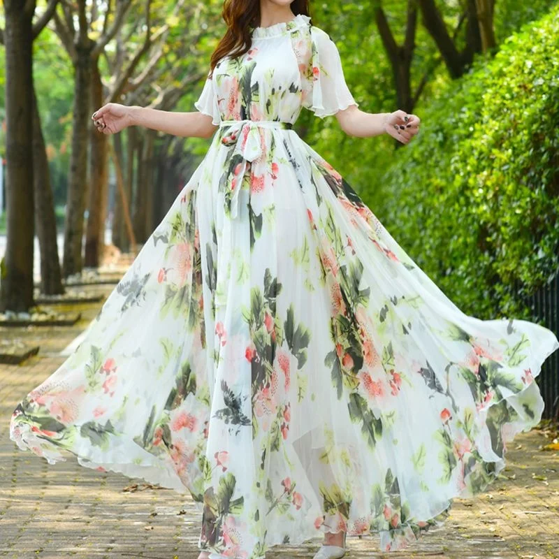 Boho Women's Summer 2022 Maxi Dress Holiday Loose Evening Dresses New Muslim Fashion Beach Sundress Flower Print Oversized Abaya
Boho Women's Summer 2022 Maxi Dress Holiday Loose Evening Dresses New Muslim Fashion Beach Sundress Flower Print Oversized Abaya