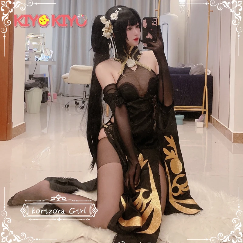 KIYO-KIYO Can Custom made Azur Lane ROC Chen Hai New years Black Cheongsam Cosplay Costume Dress For women
KIYO-KIYO Can Custom made Azur Lane ROC Chen Hai New years Black Cheongsam Cosplay Costume Dress For women