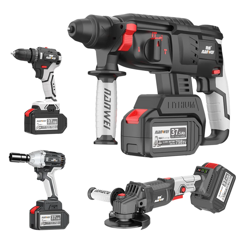 4/3/2pcs brushless cordless power tools set power drill angle grinder power impact wrench Impact electric hammer
4/3/2pcs brushless cordless power tools set power drill angle grinder power impact wrench Impact electric hammer