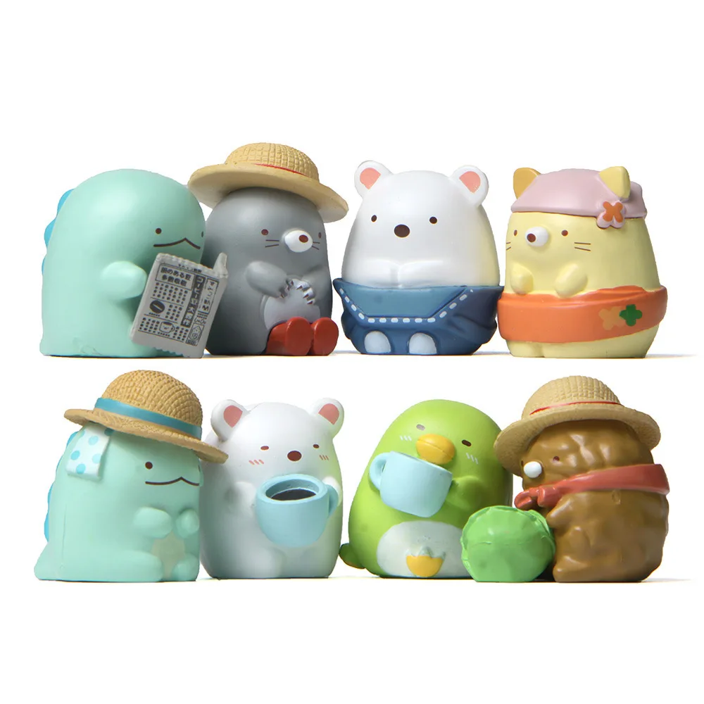 8pcs/set Gourmet Bear Animal Figurines Flower Pot Garden Room Decoration Decoration Shooting Scene Construction Miniatures
8pcs/set Gourmet Bear Animal Figurines Flower Pot Garden Room Decoration Decoration Shooting Scene Construction Miniatures