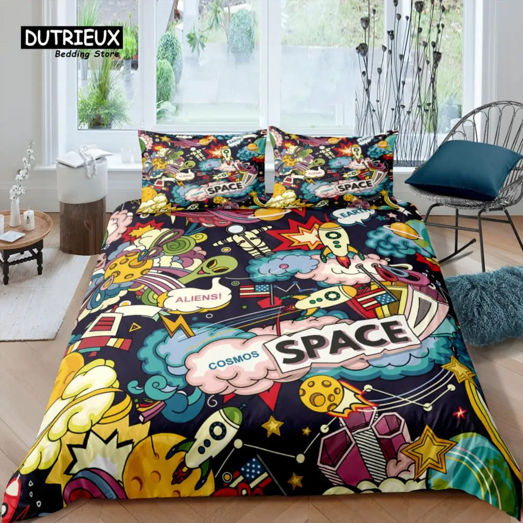Home Living Luxury 3D Space Bedding Set Duvet Cover Pillowcase Kids Bedding Set Queen and King EU/US/AU/UK Size
Home Living Luxury 3D Space Bedding Set Duvet Cover Pillowcase Kids Bedding Set Queen and King EU/US/AU/UK Size