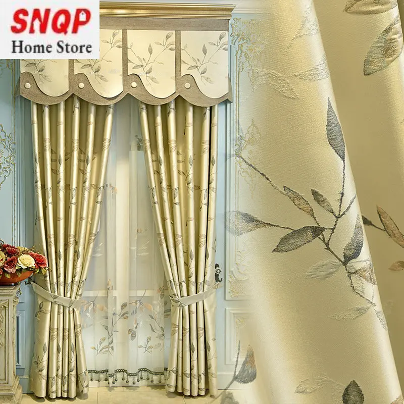 AS High-precision Imitation Silk Jacquard Bamboo Leaf New Chinese Shading Customization Curtains for Living Dining Room Bedroom
AS High-precision Imitation Silk Jacquard Bamboo Leaf New Chinese Shading Customization Curtains for Living Dining Room Bedroom