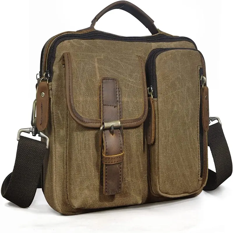 Lovely Le'aokuu Mens Genuine Waterproof Canvas Cross Body Bag, Shoulder Satchel Tote Messenger Briefcase Bag For Men, Perfect Fo
Lovely Le'aokuu Mens Genuine Waterproof Canvas Cross Body Bag, Shoulder Satchel Tote Messenger Briefcase Bag For Men, Perfect Fo