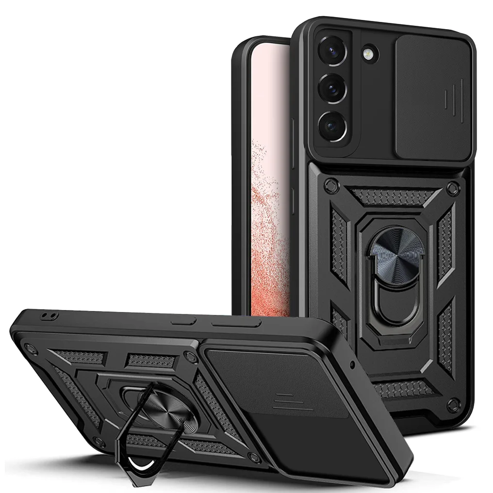 SLJ Heavy Duty Shockproof Protective Cover For Samsung Galaxy S22 Ultra,S22 Plus,S22,S21 FE,with 360 Degree Rotating Metal Ring
SLJ Heavy Duty Shockproof Protective Cover For Samsung Galaxy S22 Ultra,S22 Plus,S22,S21 FE,with 360 Degree Rotating Metal Ring