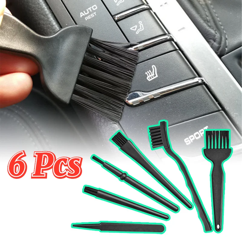 6 In 1 Plastic Small Portable Anti Static Black Cleaning Brushes Kit Suitable For Computer Keyboard Mobile Phoe Charging Port
6 In 1 Plastic Small Portable Anti Static Black Cleaning Brushes Kit Suitable For Computer Keyboard Mobile Phoe Charging Port