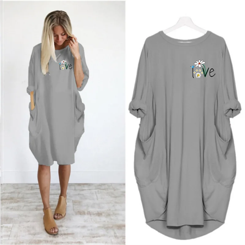 Floral Print Woman Dress Autumn Long Sleeve Pocket Female Dresses for Women 2022 O Neck Loose Casual Fashion Sundresses Robe New
Floral Print Woman Dress Autumn Long Sleeve Pocket Female Dresses for Women 2022 O Neck Loose Casual Fashion Sundresses Robe New