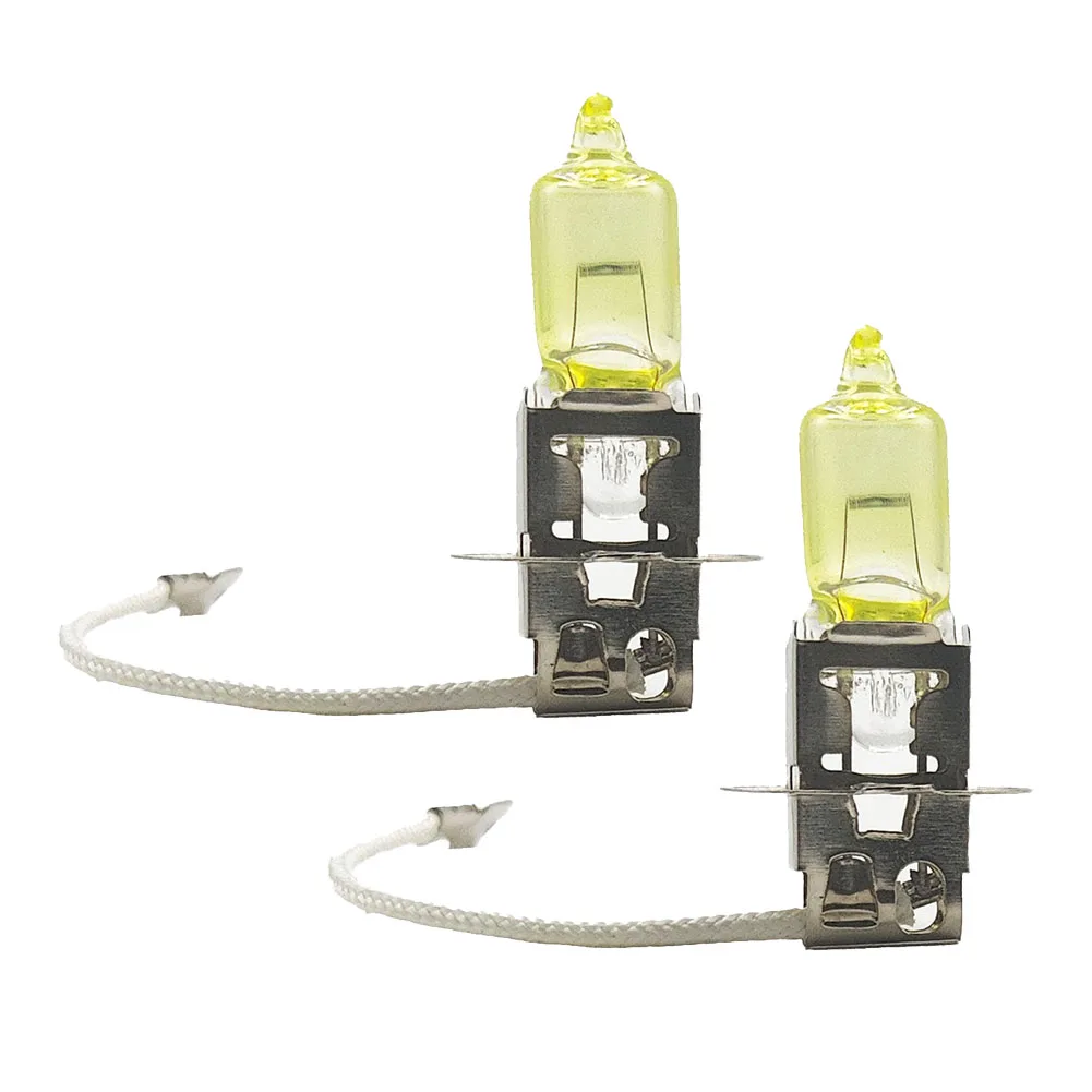 2Pcs Car Halogen Bulb Yellow H3 100W Universal High Beam Headlight Daytime Running Light Car HeadLight Replacement Bulb
2Pcs Car Halogen Bulb Yellow H3 100W Universal High Beam Headlight Daytime Running Light Car HeadLight Replacement Bulb