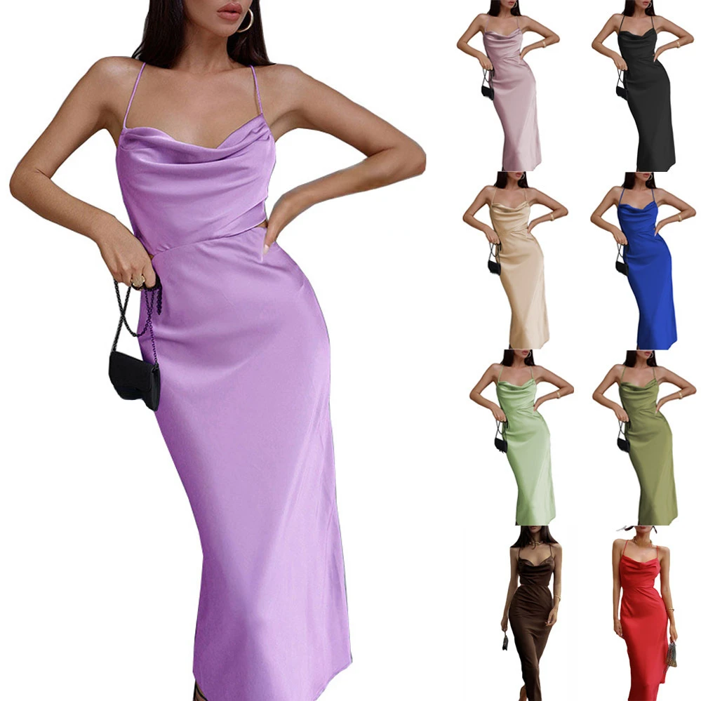 2022 Summer New Women's Solid Color Long Skirt Sexy Pile Collar Strapless Dress Party Dance Dress
2022 Summer New Women's Solid Color Long Skirt Sexy Pile Collar Strapless Dress Party Dance Dress