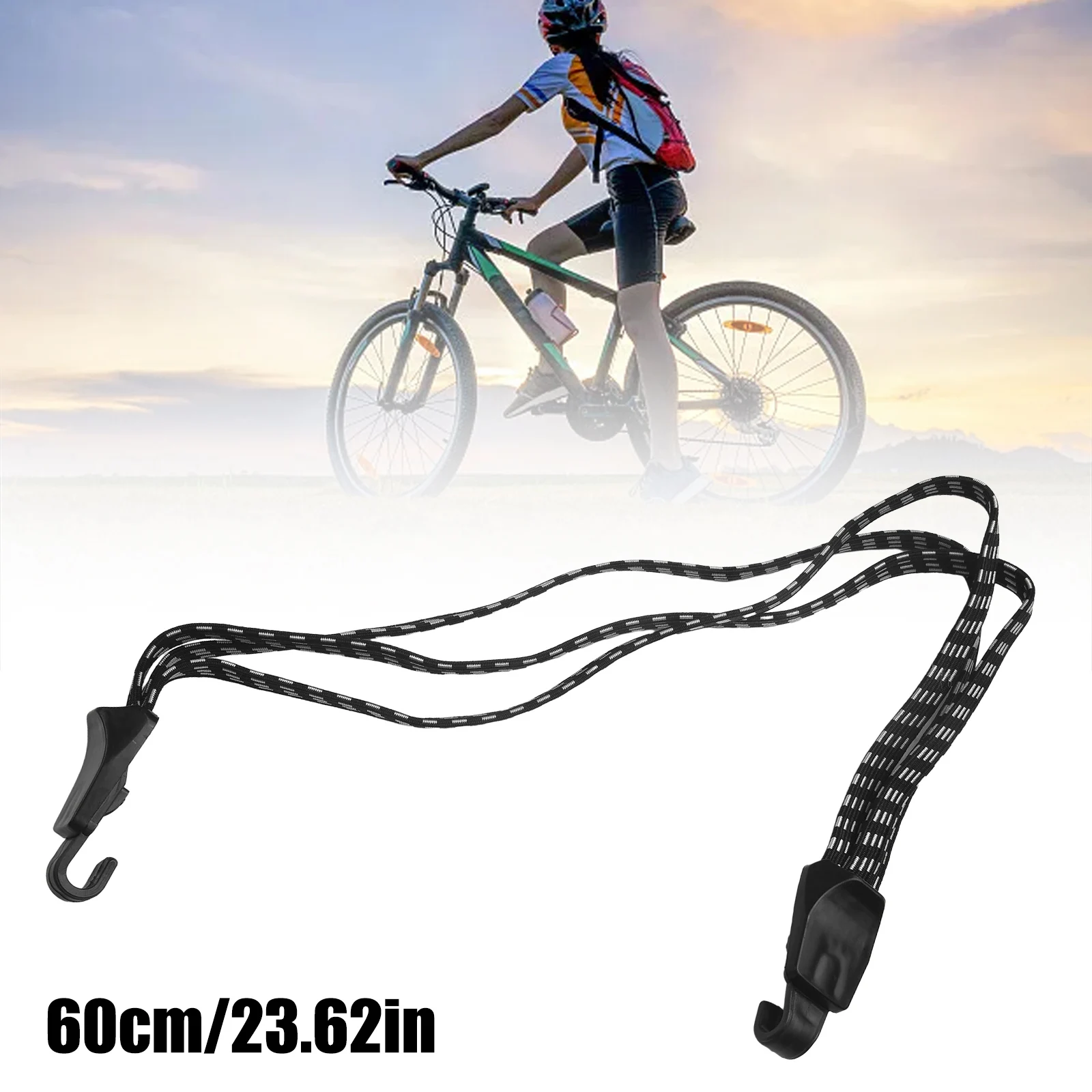 68cm Strap Metal Hooks Cord Cargo Racks Rubber Bungee Bike Bicycle-Luggage Black +White 3 In 1 1pc Elastic Stretch
68cm Strap Metal Hooks Cord Cargo Racks Rubber Bungee Bike Bicycle-Luggage Black +White 3 In 1 1pc Elastic Stretch