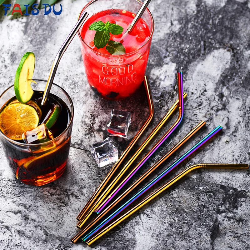 6/8PCS/Set Reusable Straws Stainless Steel Eco Friendly Drinking Straws with Cleaner Brushes Party Cocktails Bar Accessories
6/8PCS/Set Reusable Straws Stainless Steel Eco Friendly Drinking Straws with Cleaner Brushes Party Cocktails Bar Accessories