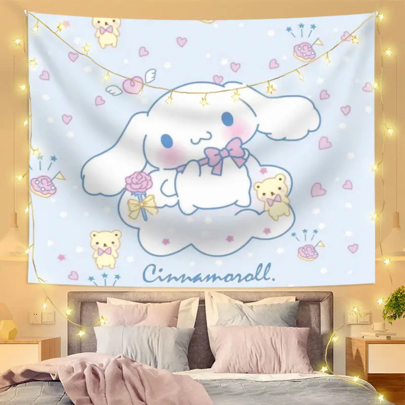Sanrio Hellokitty kawaii Cinnamoroll Cartoon Cute Background Cloth Dormitory Photo Wall Layout Decoration Tapestry Wall Cloth
Sanrio Hellokitty kawaii Cinnamoroll Cartoon Cute Background Cloth Dormitory Photo Wall Layout Decoration Tapestry Wall Cloth