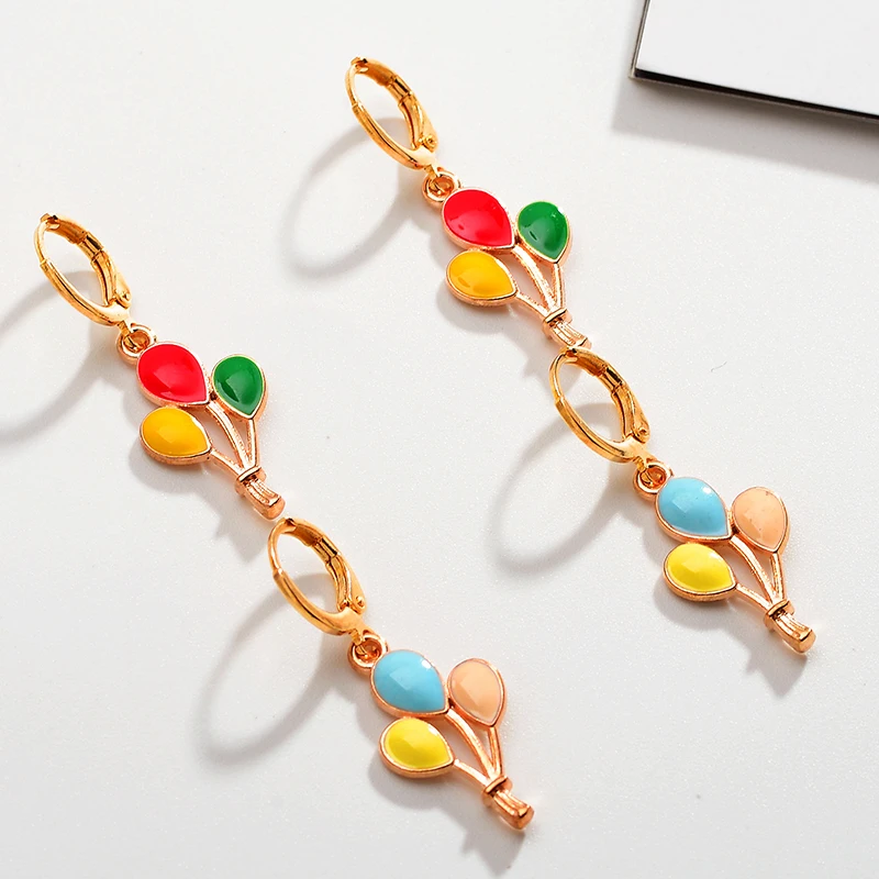 JQ 2 Pairs Enamel Alloy Color Cartoon Balloons Girls Earrings Women Charm Jewelry Summer Earrings Pendant Accessories Wholesale 
JQ 2 Pairs Enamel Alloy Color Cartoon Balloons Girls Earrings Women Charm Jewelry Summer Earrings Pendant Accessories Wholesale