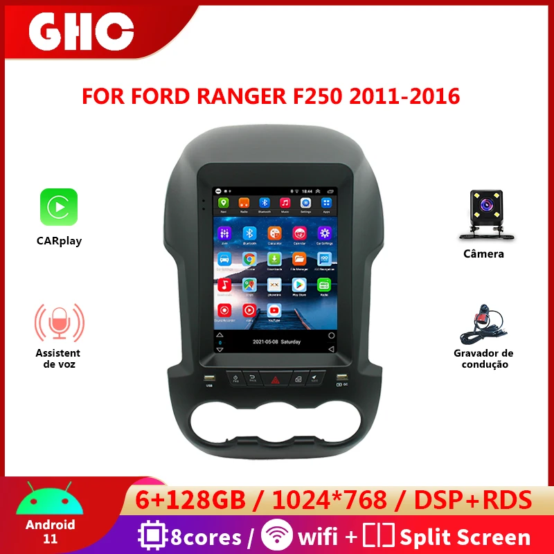Автомагнитола GHC 9,7 дюйма, 2 Din, для Ford Ranger F250, Android, 2011-2016, сенсорный экран, автомобильный мультимедийный плеер с Carplay, DVR
Автомагнитола GHC 9,7 дюйма, 2 Din, для Ford Ranger F250, Android, 2011-2016, сенсорный экран, автомобильный мультимедийный плеер с Carplay, DVR