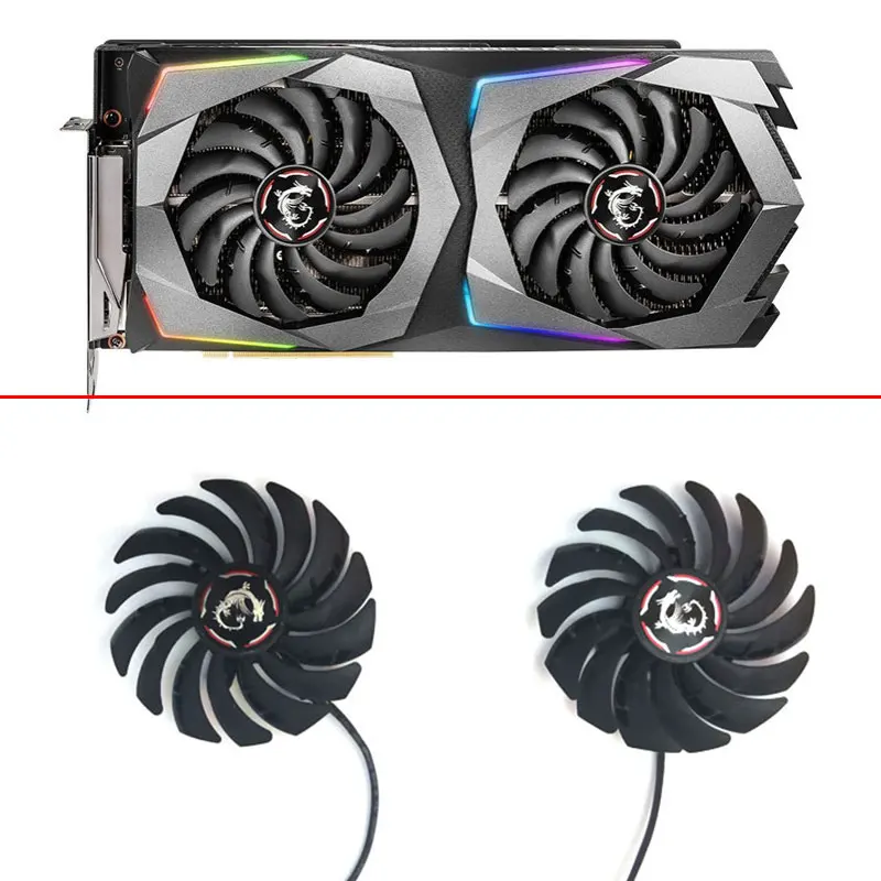 Оригинальный кулер для видеокарты MSI RTX 2070-GAMING-8G RTX 2070, 2 шт., 95 мм, замена вентилятора, PLD10010B12HH DC 12 В
Оригинальный кулер для видеокарты MSI RTX 2070-GAMING-8G RTX 2070, 2 шт., 95 мм, замена вентилятора, PLD10010B12HH DC 12 В