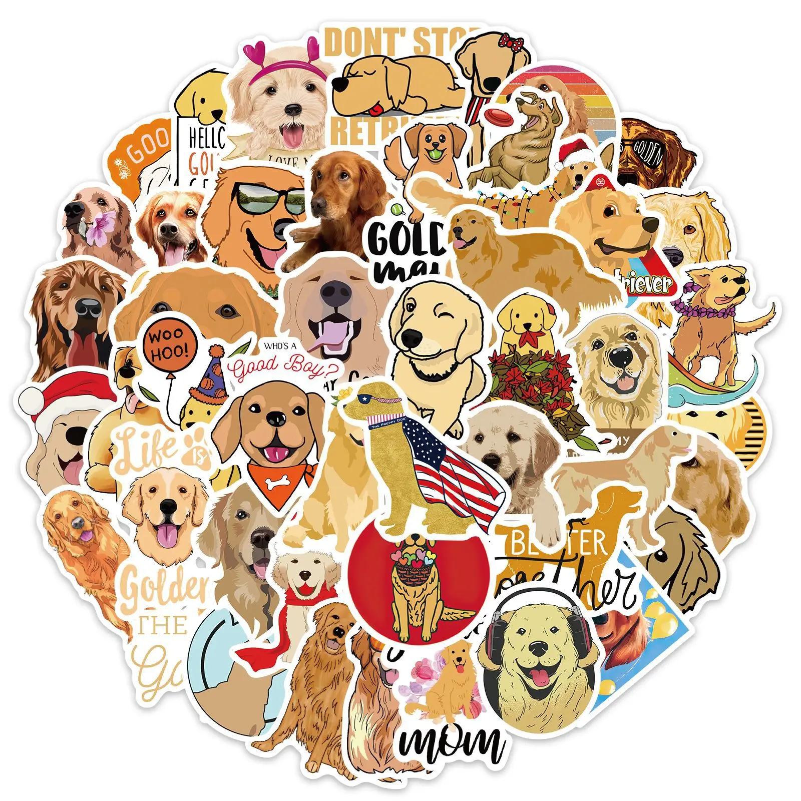 50PCS Cute golden retriever dog Stickers DIY Bike Travel Luggage Phone Laptop Waterproof Funny Sticker Decals Toys
50PCS Cute golden retriever dog Stickers DIY Bike Travel Luggage Phone Laptop Waterproof Funny Sticker Decals Toys