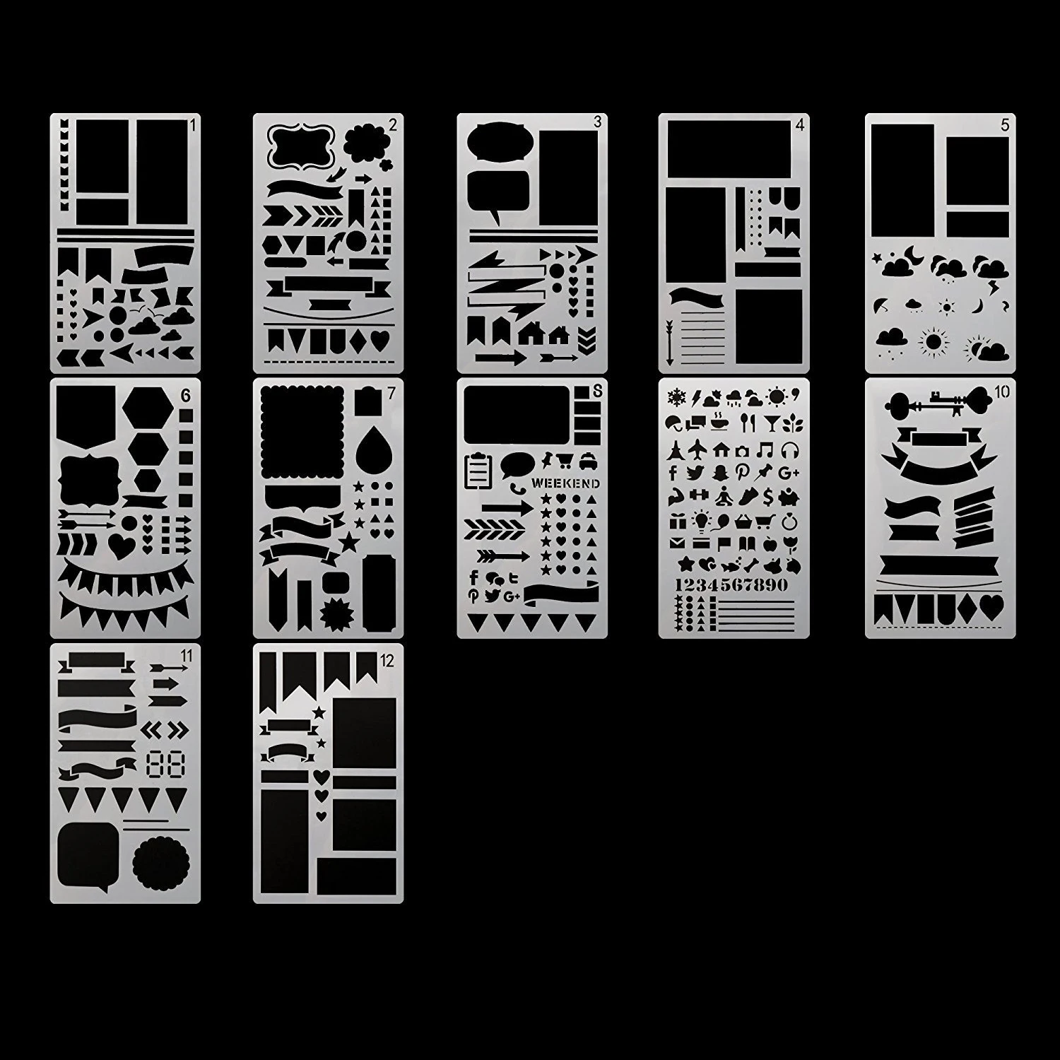 Набор трафаретов для скрапбукинга KI895
Набор трафаретов для скрапбукинга KI895