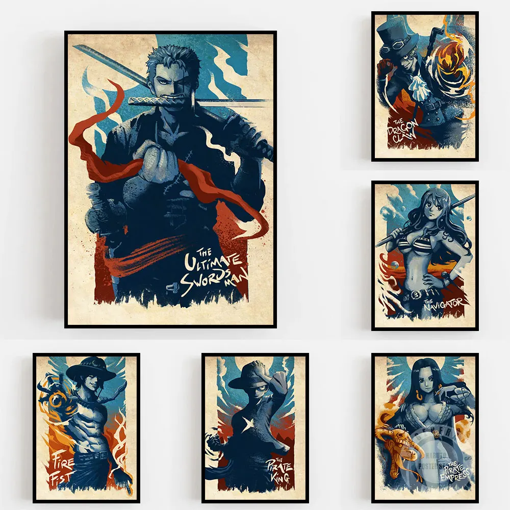 Japan Anime One Piece Poster Straw Hat Pirates Vintage Picture Manga Print Canvas Painting Wall Art For Kid Room Home Decoration
Japan Anime One Piece Poster Straw Hat Pirates Vintage Picture Manga Print Canvas Painting Wall Art For Kid Room Home Decoration