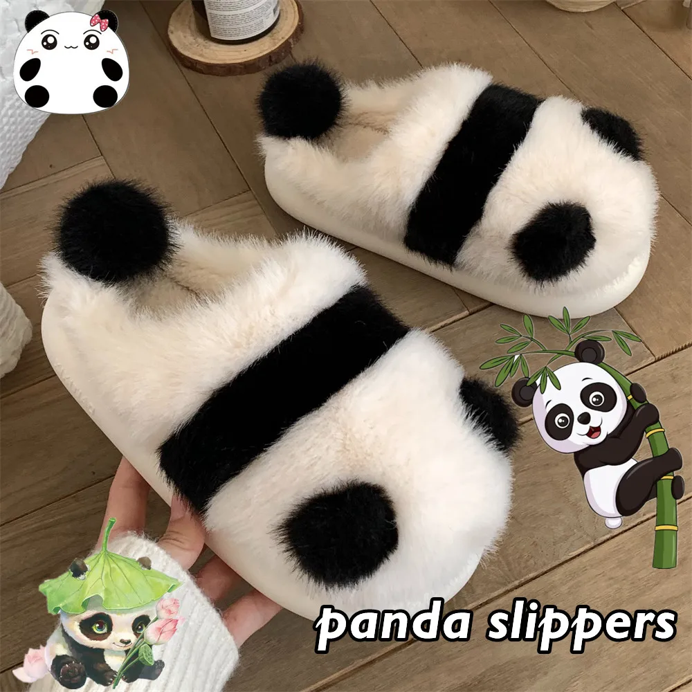 Kawaii Cartoon Panda Cotton Slippers Female Winter Indoor Home Non-Slip Plush Keep Warm Soft Comfortable Shoe Girlfriend Gift
Kawaii Cartoon Panda Cotton Slippers Female Winter Indoor Home Non-Slip Plush Keep Warm Soft Comfortable Shoe Girlfriend Gift