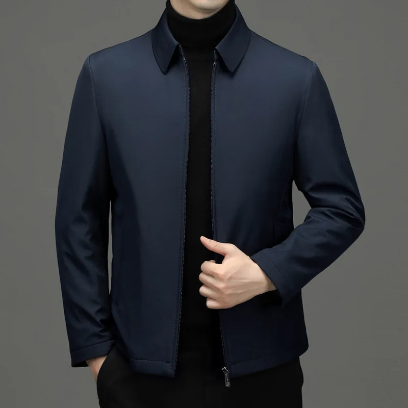 2022 Winter Men's Warm Goose down Jacket Lapel Loose Zip Business Casual down Jacket
2022 Winter Men's Warm Goose down Jacket Lapel Loose Zip Business Casual down Jacket