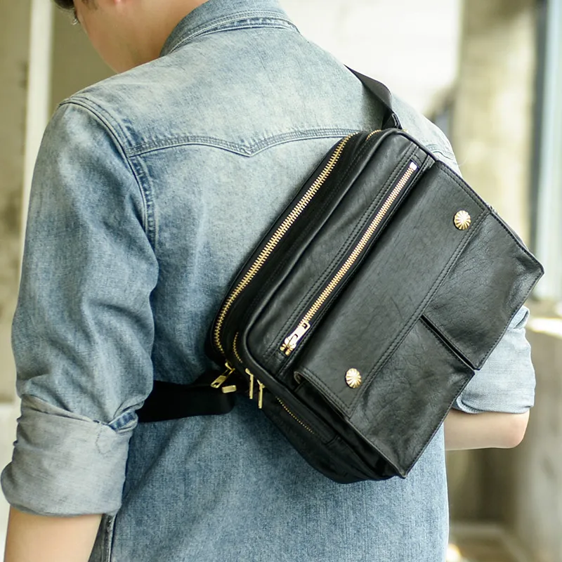 Youth Daily Shoulder Leather Cowhide High-quality Layer Messenger Black Men's Bag Bag First Simple Outdoor Casual Fashion Real
Youth Daily Shoulder Leather Cowhide High-quality Layer Messenger Black Men's Bag Bag First Simple Outdoor Casual Fashion Real