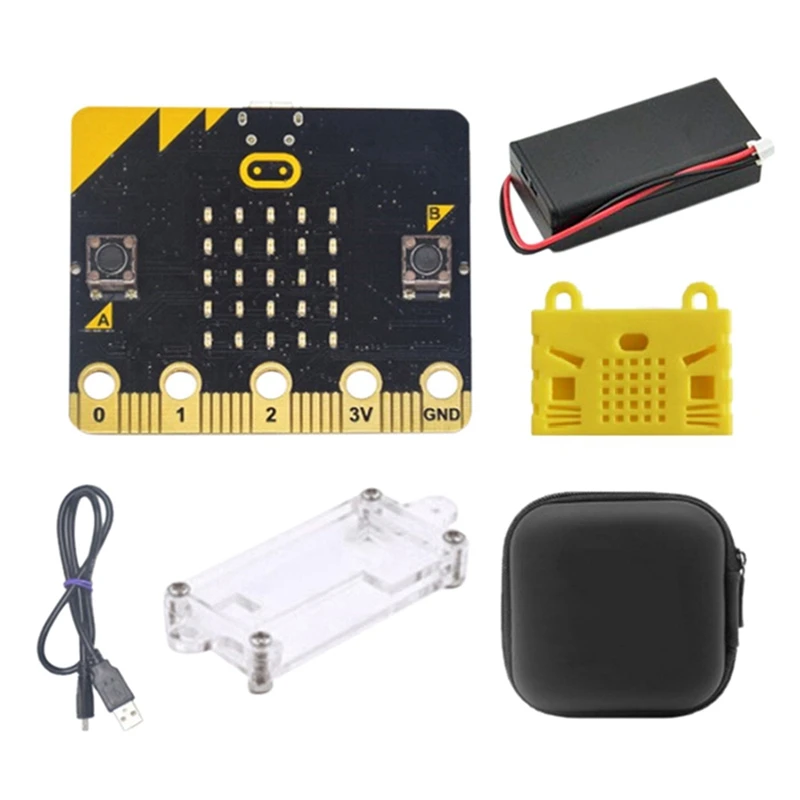 BBC Microbit Go Start Kit Micro:Bit BBC DIY Projects Programmable Learning Development Board+Protective Case+Storage Bag
BBC Microbit Go Start Kit Micro:Bit BBC DIY Projects Programmable Learning Development Board+Protective Case+Storage Bag
