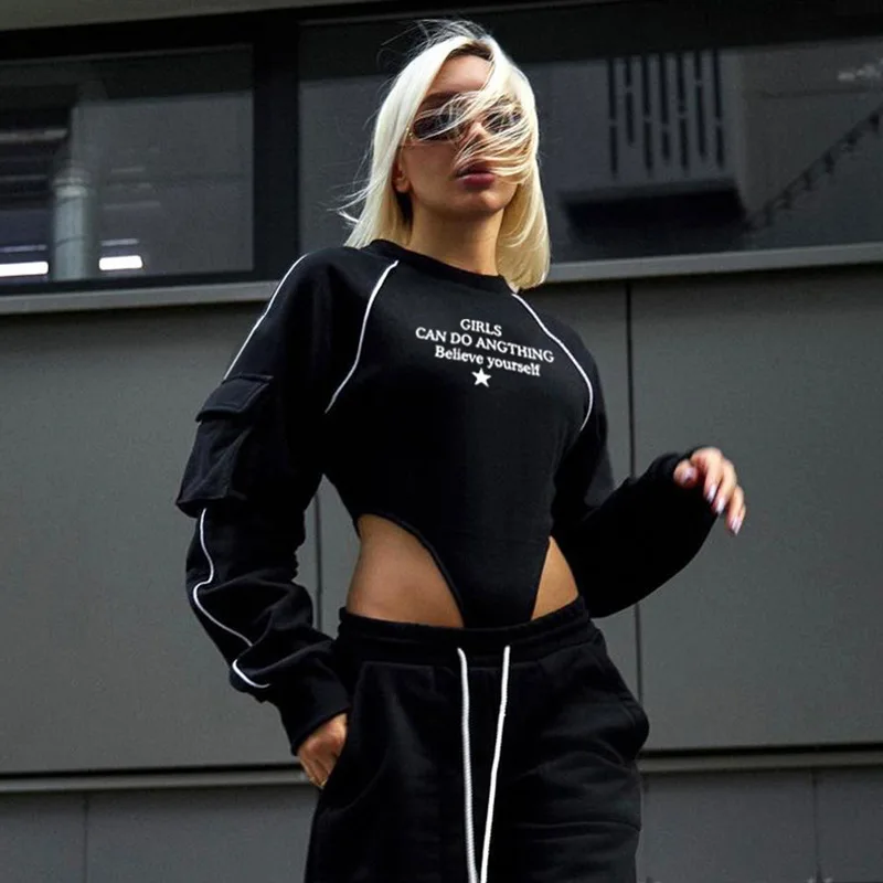 Bodysuit Women Sexy Jumpsuit Casual Hollow Long Sleeve T-shirt Jumpsuit Autumn Tight Black Y2K Top
Bodysuit Women Sexy Jumpsuit Casual Hollow Long Sleeve T-shirt Jumpsuit Autumn Tight Black Y2K Top