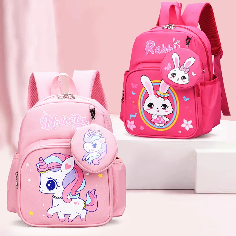 Cartoon School Backpack for Student Unicorn Rabbit Print Schoolbag Boy Girl Kindergarten Baby Children Backpack with Coin Purse 
Cartoon School Backpack for Student Unicorn Rabbit Print Schoolbag Boy Girl Kindergarten Baby Children Backpack with Coin Purse