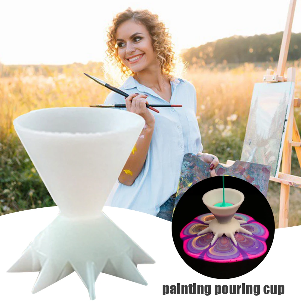 Paint Pouring Split Cup Flower Funnel Painting Tools Durable Painting Paint Funnel Art Supplies Pouring Cup Painting Tools
Paint Pouring Split Cup Flower Funnel Painting Tools Durable Painting Paint Funnel Art Supplies Pouring Cup Painting Tools