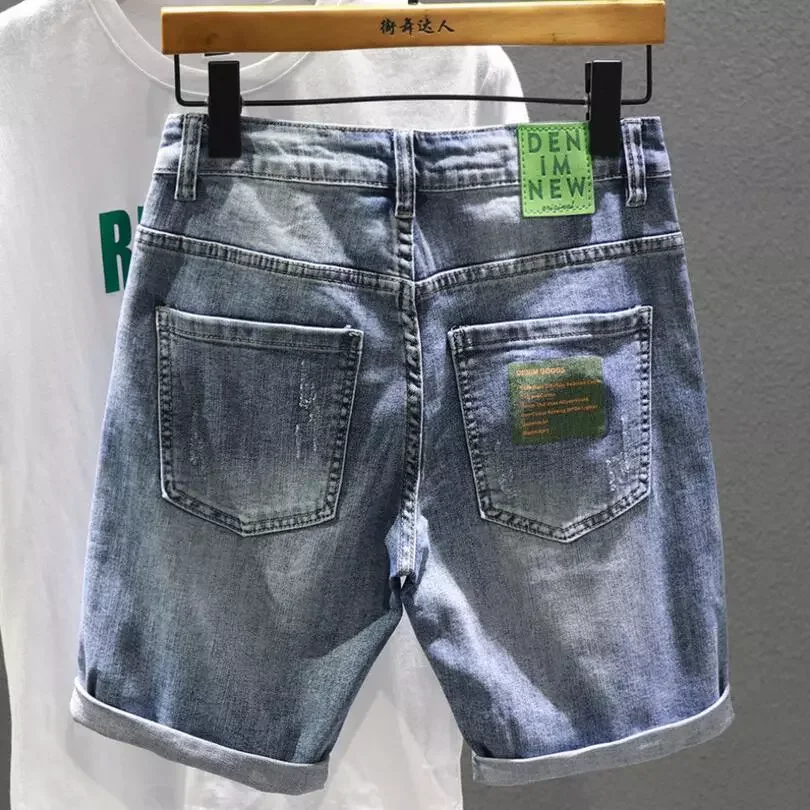 2022New Blue Denim Jeans Shorts Stretch Casual Shorts Jeans High Quality Men Cotton Elastic Fit Jeans Shorts New Classic Jeans 3
2022New Blue Denim Jeans Shorts Stretch Casual Shorts Jeans High Quality Men Cotton Elastic Fit Jeans Shorts New Classic Jeans 3