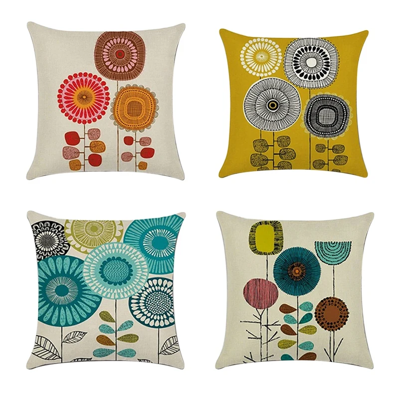 4 PCS Abstract Flowers Pillowcase Linen Pillow Cover Home Decor Square Cushion Cover Printing Pillow Case
4 PCS Abstract Flowers Pillowcase Linen Pillow Cover Home Decor Square Cushion Cover Printing Pillow Case