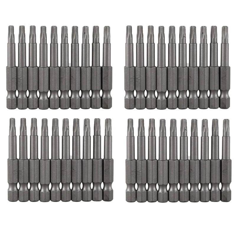 6.3Mm Hexagon Shank 4Mm T20 Magnetic Tip Torx Screwdriver Bits 40 Pcs
6.3Mm Hexagon Shank 4Mm T20 Magnetic Tip Torx Screwdriver Bits 40 Pcs
