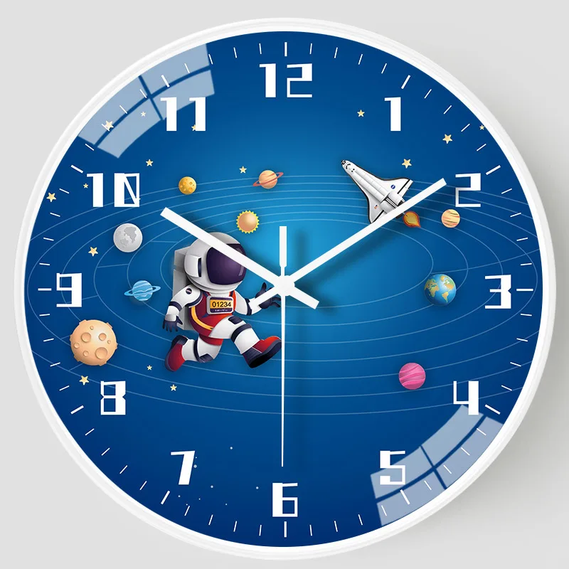 8 inch children's creative bedroom silent sweep second wall clock astronaut exploration space room decoration quartz clock
8 inch children's creative bedroom silent sweep second wall clock astronaut exploration space room decoration quartz clock