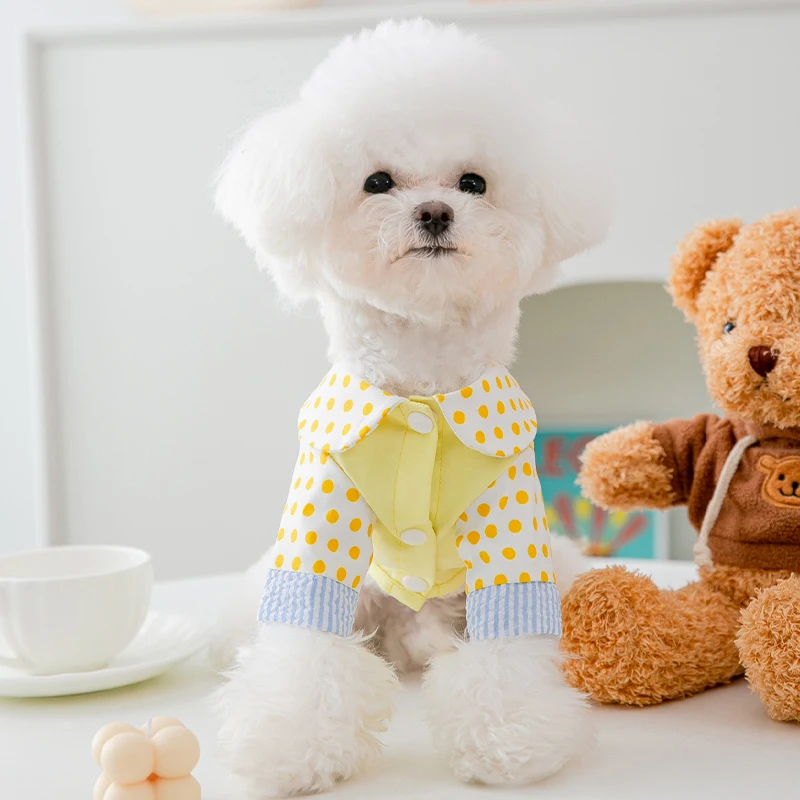 Cute Bear Dog Clothes Thin Section Bichon Pullover Summer Teddy Plaid Shirt Puppy Shirt Pet Breathable Sun Protection Clothing
Cute Bear Dog Clothes Thin Section Bichon Pullover Summer Teddy Plaid Shirt Puppy Shirt Pet Breathable Sun Protection Clothing