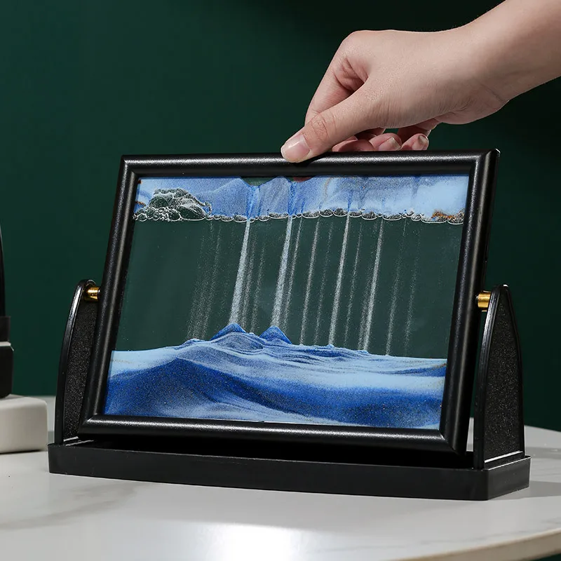 Creative Moving Sand Art Painting Square Glass 3D Deep Sea Sandscape Quicksand Hourglass Rotatable Flowing Sand Home Decor Gifts
Creative Moving Sand Art Painting Square Glass 3D Deep Sea Sandscape Quicksand Hourglass Rotatable Flowing Sand Home Decor Gifts