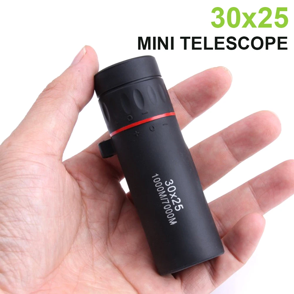 HD 30x25 Mini Portable Monocular Zooming Focus Optical Hunting Telescope Low Night Vision Outdoor Camping Hiking Tourism Scope
HD 30x25 Mini Portable Monocular Zooming Focus Optical Hunting Telescope Low Night Vision Outdoor Camping Hiking Tourism Scope