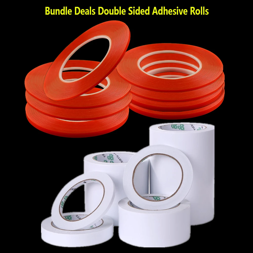 Bundle Deals 3mm 6mm Clear Double Sided Red Line Tape Rolls Or White Permanent Adhesive Rolls For DIY Scrapbooking Card Making
Bundle Deals 3mm 6mm Clear Double Sided Red Line Tape Rolls Or White Permanent Adhesive Rolls For DIY Scrapbooking Card Making