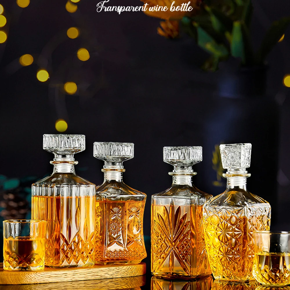 Пустые стеклянные бутылки, стеклянная Квадратная бутылка для спиртных напитков, стеклянный Хрустальный графин для вина, бара, виски, ликера, дома 
Пустые стеклянные бутылки, стеклянная Квадратная бутылка для спиртных напитков, стеклянный Хрустальный графин для вина, бара, виски, ликера, дома