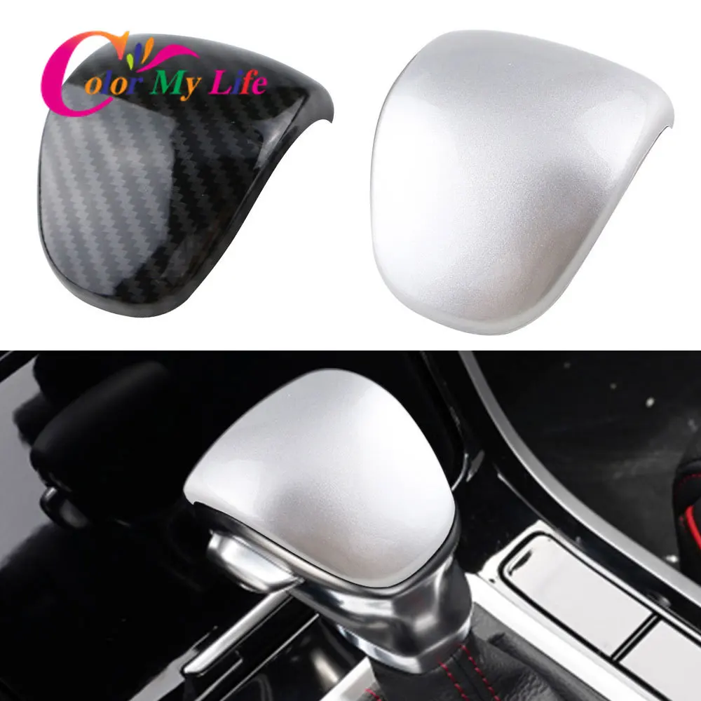 

Color My Life Interior Car Shift Knob Protection Cover Gear Head Shift Collars for Kia Forte K3 2019 2020 2021 AT Accessories