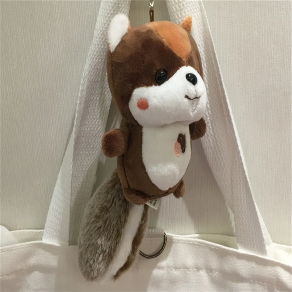 12cm Cute Big Tail Squirrel Key Pendant Bag Accessories Plush Toy Cartoon Small Squirrel Gift 
12cm Cute Big Tail Squirrel Key Pendant Bag Accessories Plush Toy Cartoon Small Squirrel Gift