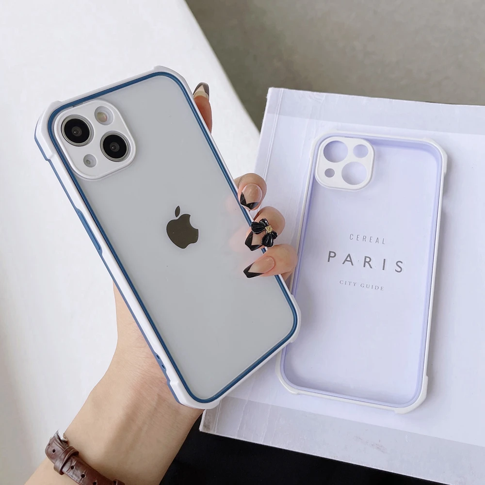 Shockproof Dual Color Bumper Phone Case For iPhone 13 12 11 Pro MAX X XS Max XR 7 8 Plus Lens Protection Clear Hard Back Cover
Shockproof Dual Color Bumper Phone Case For iPhone 13 12 11 Pro MAX X XS Max XR 7 8 Plus Lens Protection Clear Hard Back Cover