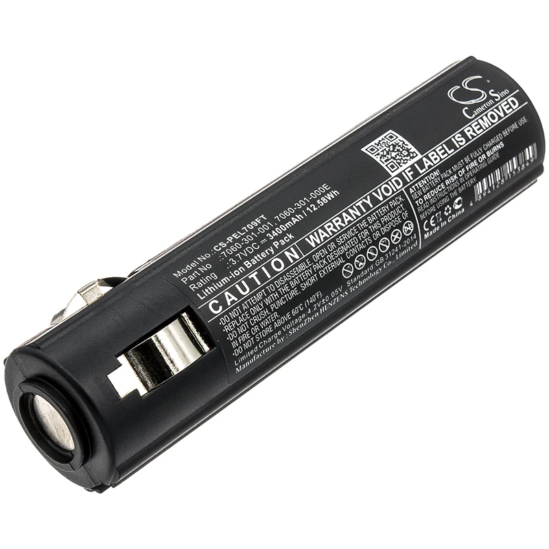 Flashlight Battery For Pelican 7060-301-000-1 7060-301-000E 7060-301-001 7060 7069 Capacity 3400mAh / 12.58Wh Color Black
Flashlight Battery For Pelican 7060-301-000-1 7060-301-000E 7060-301-001 7060 7069 Capacity 3400mAh / 12.58Wh Color Black