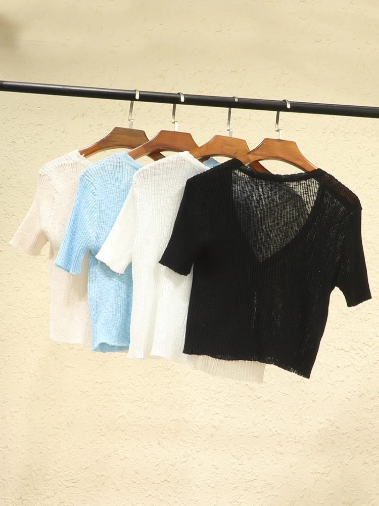 Summer Cardigan Women Bolero Woman Knitted Ladies Sweaters White Cropped Tricot Outerwear Short Length Crochet Top Cute V-neck
Summer Cardigan Women Bolero Woman Knitted Ladies Sweaters White Cropped Tricot Outerwear Short Length Crochet Top Cute V-neck
